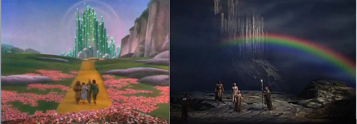 The Wizard of Oz (L) and Das Rheingold (R)